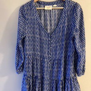 Maeve Lila Tiered Tunic Top M